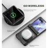 Samsung Galaxy Z Flip 8 aizsargvāciņš – Dexnor 360 Kickstand – melns