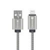 Καλώδιο Forcell F-Energy USB A - Lightning, 2,4A, 12W, 2 m, ασημί