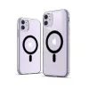 iPhone 11 skaidrus dėklas – ER Case Ice Snap Black Edition MagSafe – skaidri