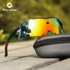 WEST BIKING HD Fahrradbrille mit UV400-Schutz für Radsport und Outdoor - Schwarz/Bunt
