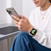 Tech-Protect silikoonrihm Apple Watch 8 / 9 / 10 / 11 / 12 / SE / Ultra (40 / 41 / 42 mm) – valge