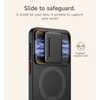 Suritch MagSafe Kickstand Camprotector tok Samsung Galaxy A57, fekete