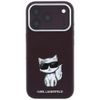 Karl Lagerfeld Smooth Leather Choupette Sketch MagSafe ümbris iPhone 17 Pro Max / 18 Pro Max – punane