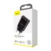 Baseus adaptér 2x USB, černý (CCFS-R01)