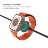 Fonott kábel FIXED Power Watch Cable USB-C - USB-C töltővel Apple / Samsung Watch-hoz, PD 60W, 1,5 m, szürke
