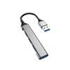 Dudao HUB A16B, 4v1, USB-A - 4x USB-A (3x USB2.0/USB3.0), 6,3 cm, čierny