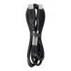 Forcell Carbon kábel, USB-C - USB-C, 3.0 QC, Power Delivery PD60W, CB-02C, fekete, 1 méter