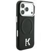 Karl Lagerfeld Grained Leather Embossed Ring MagSafe ümbris iPhone 17 Pro Max / 18 Pro Max – must