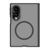 Samsung Galaxy Z Fold 8 vāciņš – Nillkin Super Frosted Shield Fold Magnetic – caurspīdīgs / melns