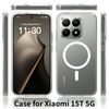 Husă transparentă Magsafe, Xiaomi 15T, transparent