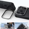 iPhone 17 Pro / 18 Pro vāciņš – ESR Cyber Armor Kickstand ar statīvu – melns