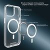 JP MagFit MagSafe etui z certyfikatem SGS 1.2M, iPhone 15 Pro Max, przezroczysty