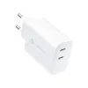 Adaptor Forcell dual USB-C, 3A, 35W cu încărcare PD și QC 4.0