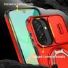Camslide Stand Schutzhülle für Samsung Galaxy A27 - Integrierter Metallständer mit Kamera-Schiebeschutz - Rot