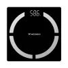 Wozinsky WIWL-30 Smarte Bluetooth Körperwaage mit 12 Körperanalyse-Funktionen und LED-Display - Schwarz