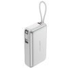 Acefast Powerbank (M34) 20.000 mAh - met Uitschuifbare USB-C Kabel - PD45W Snelladen - Zilver