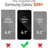 Suritch MagSafe 360 Ständer Hülle Samsung Galaxy S24 Plus, schwarz