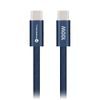 Cablu Forcell F-Energy USB-C - USB-C, QC4.0, PD, 5A, 100W, 1,2 m, albastru