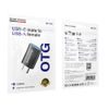Borofone OTG Adapter (BV26C) USB-C auf USB 3.0 - Kompakter Datenübertragungsadapter - Schwarz