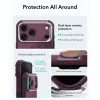 ESR Cyber Tough Kickstand Case für iPhone 17 Pro Max / 18 Pro Max - MagSafe kompatibel - Weinrot