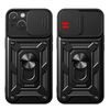 Hibrid Armor Camshield, iPhone 15, fekete