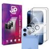 JP 5D Combo pack, Set 2 zaščitnih kaljenih stekel 5D in 2 stekel za fotoaparat, iPhone 18 Pro Max