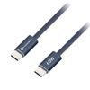 Cablu Forcell F-Energy USB-C - USB-C, QC4.0, PD, 3A, 60W, 1,2 m, albastru