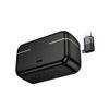 Hoco L22 juhtmevaba mikrofon 2-in-1 Lightning / USB-C – must