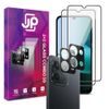 JP 5D Combo pack, Σετ 2 5D σκληρυμένων γυαλιών και 2 γυαλάκια για κάμερα, Xiaomi Redmi 15C