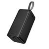Borofone akupank BJ79C 50000mAh USB-A + USB-C ja Lightning kaablitega – must