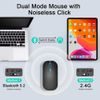 Techsuit vezeték nélküli billentyűzet és egér AirCombo (WKM1), USB-C, fekete