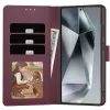 Tech-Protect Samsung Galaxy A27 5G Hoesje - Bookcase met Standaard & Kaarthouder - Wijnrood