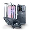 Dexnor 360 Kickstand Schutzhülle für Samsung Galaxy A27 - Camprotector mit Kameraabdeckung und Ständer - Blau