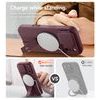 Husă Suritch MagSafe cu Suport și Protecție Cameră iPhone 17 Pro / 18 Pro, vișiniu