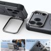 iPhone 17 Pro / 18 Pro vāciņš – ESR Cyber Armor Kickstand ar statīvu – pelēks