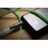 Világító töltőkábel FIXED USB-C - USB-C, PD 60W, 1,2m, szivárvány