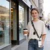 Tech-Protect C9S Crossbody Handykette - Verstellbares Trageband für Smartphone - Grün