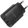 Borofone încărcător BN2 Super - 2x USB - Lightning, 2,1A, negru