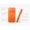 Husă Suritch AirBounce Bumper MagSafe cu Suport și Protecție Cameră, iPhone 17 Pro Max / 18 Pro Max, portocaliu