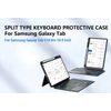 JP Μαγνητική θήκη με αποσπώμενο πληκτρολόγιο Bluetooth, touchpad, οπίσθιο φωτισμό, περιστρεφόμενη βάση και θήκη για stylus, Samsung Galaxy Tab S9+ / S10+ / S7 FE / S9 FE+, μαύρη