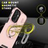 Camslide Stand Schutzhülle für Samsung Galaxy A27 - Integrierter Metallständer - Schiebbare Kameraabdeckung - Rosa