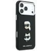 Karl Lagerfeld Saffiano with K&C Heads Pins and Logo ümbris iPhone 17 Pro Max / 18 Pro Max – must