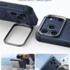 iPhone 17 Pro / 18 Pro vāciņš – ESR Cyber Armor Kickstand ar statīvu – zils