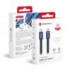 Cablu Forcell F-Energy USB-C - USB-C, QC4.0, PD, 5A, 100W, 1,2 m, albastru