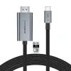 Cablu Tech-Protect UltraBoost USB-C - HDMI 2.1, 2 m, gri