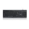 T-WOLF T15 Tastatur - Kabelgebundene Full-Size Tastatur - Leise - USB - EN/US Layout - Schwarz