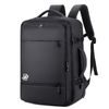 JP Rucksack B09 - Multifunktionaler Tagesrucksack 45x31x22-26 cm - Schwarz