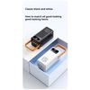 Powerbank 80.000 mAh, 120W PD + QC, 4 USB + 2 Kabel, LED-Licht, weiß