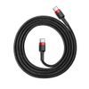 Baseus Cafule kabel, USB-C, čierno-červený, 2 m (CATKLF-H91)