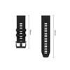 Tech-Protect Silicone remienok, Garmin Fenix 5 / 6 / 6 Pro / 7 / 8 / 8 Pro / E / 9 / 9 Pro (47 mm), čierny